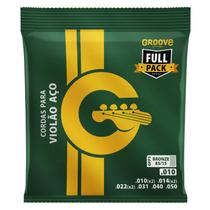 Encordoamento para violão aço groove 0.10 + mi si sol extra