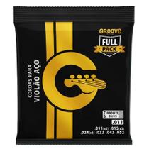 Encordoamento para violão aço groove 0.11 + mi si sol extra