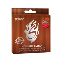 Encordoamento Para Violão Aço Solez Slanpb10 Phosphor Bronze Encordoamento Para Violão Aço Solez Slanpb10 Phosphor Bronze