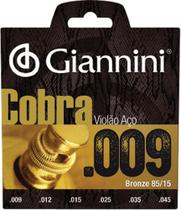 Encordoamento para violao cobra aco .009 bronze geewak - GIANNINI