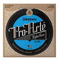 Encordoamento para Violão de Nylon Daddario Pro-Arté - Modelo EJ46 em Tensão Pesada (Hard Tension)