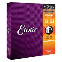 Encordoamento para Violão Elixir Nanoweb Phosphor Bronze HD Light .013-.053 - 16182