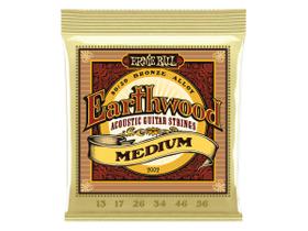 Encordoamento para Violão Ernie Ball 013 Earthwood Medium Bronze 2002 Encordoamento para Violão Ernie Ball 013 Earthwood Medium Bronze 2002