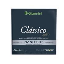 Encordoamento Para Violão Giannini GENWPA PN Nylon Bronze 65/35 Nanotec 0.028