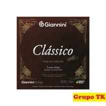 Encordoamento para violão nylon 65/35 tensão média bronze prateado genwpm - GIANNINI