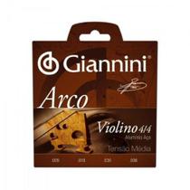 Encordoamento Para Violino GEAVVA Série Arco Aço Médio GIANN - Giannini