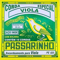 Encordoamento passarinho viola caipira 10 cordas cebolao mi - e