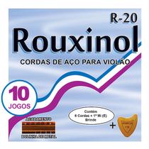 Encordoamento R20 Rouxinol Kit 10 Jogos Violão Aço C/ Bolinha Original