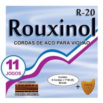 Encordoamento R20 Rouxinol Kit 11 Jogos Violão Aço C/ Bolinha Original