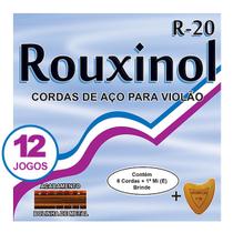Encordoamento R20 Rouxinol Kit 12 Jogos Violão Aço C/ Bolinha Original