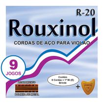 Encordoamento R20 Rouxinol Kit 9 Jogos Violão Aço C/ Bolinha Original