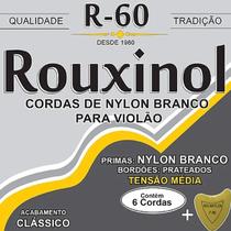 Encordoamento Rouxinol Nylon Branco Violão Tensão Média R60