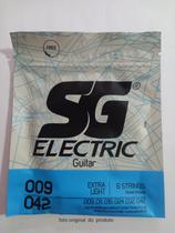Encordoamento SG 009 Níquel para Guitarra Tensão Extra Leve