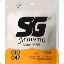 Encordoamento sg 010 aco bronze 85 15 p/violao 6685