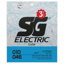 Encordoamento sg 010 guitarra niquel - 3 triple pack