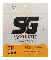 Encordoamento Sg 011 Aco Bronze 85 15 P/violao