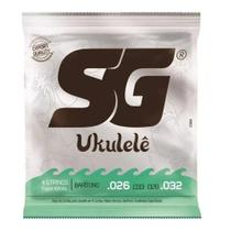 Encordoamento SG Cordas Para Ukulele Barítono de Nylon Branco 10984