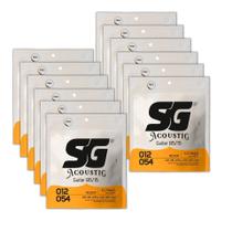 Encordoamento SG Medium 85/15 Violão Aço - Caixa 12 und
