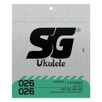 Encordoamento sg nylon p/ukulele soprano 026/026 sg10981