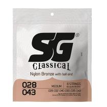 Encordoamento Sg Nylon Violão Bronze c/bolinha 5280