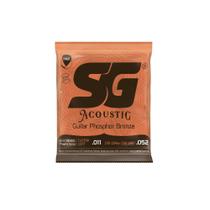 Encordoamento Sg Para Violão Aço Phosphor Bronze 0.011