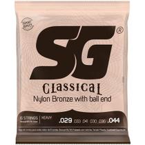 Encordoamento SG Tensão Pesada P/ Violão Nylon com Bolinha - Sg Strings