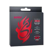 Encordoamento solez guitarra 6 cordas slg9-ga calibre 0.009