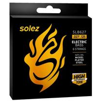 Encordoamento SOLEZ para contrabaixo 6 cordas calibre 0.027”/0.125” SLB627 Encordoamento SOLEZ para contrabaixo 6 cordas calibre 0.027”/0.125” SLB627