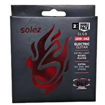 Encordoamento solez slg9 pack c/ 2 dist duplo guitarra 0.009 / 0.042