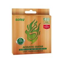Encordoamento solez violao 6 cordas p. bronze slapb12 0.012 Encordoamento solez violao 6 cordas p. bronze slapb12 0.012