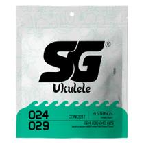 Encordoamento Ukulele Concert SG Nylon Branco 10982