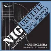 Encordoamento ukulele concetr nylon branco nig n-306