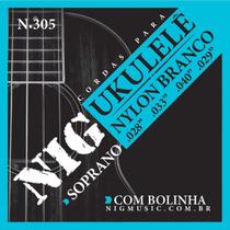 Encordoamento Ukulele Nig Nylon Branco Soprano