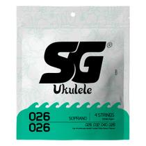 Encordoamento Ukulele Soprano SG Nylon Branco 10981