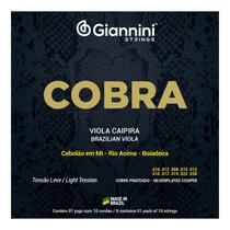 Encordoamento VIOLA CAIPIRA GIANNINI cobra Mi Cebolão LEVE Encordoamento VIOLA CAIPIRA GIANNINI cobra Mi Cebolão LEVE