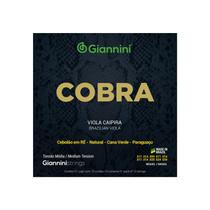 Encordoamento Viola Caipira Média Giannini Cobra GESVNM