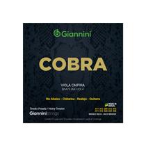 Encordoamento Viola Caipira Pesada Giannini Cobra 80/20 Bolinha CV82H