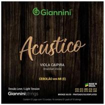 Encordoamento viola giannini gesval bronze 65/35 prateado cebolao em e
