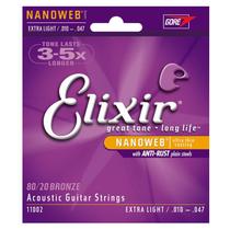 Encordoamento Violão Aço 0.10 Extra Light - Elixir