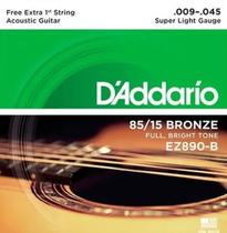 Encordoamento Violão Aço .009-.045 D'addario - EZ890-B