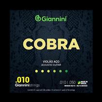 Encordoamento Violão Aço 010 Cobra Giannini
