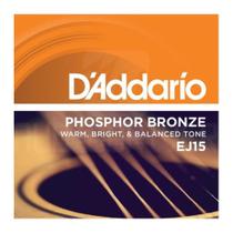 Encordoamento Violão Aço 010 EJ15 Phosphoro Bronze - D'Addario