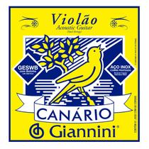 Encordoamento Violão Aço 011 Giannini Canário Inox Geswb