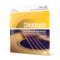 Encordoamento Violão Aço .012 D'Addario Phosphor Bronze EJ19