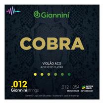 Encordoamento Violão Aço 012 Giannini Cobra GEEFLKS