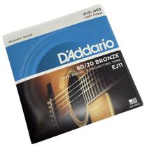 Encordoamento Violão Aço 12-53 D'Addario 80/20 Bronze EJ11