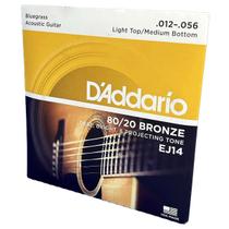 Encordoamento Violão Aço 12-56 D'Addario Bronze 80/20 EJ14