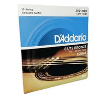 Encordoamento Violão Aço 12 cordas 10-50 D'Addario EZ940 Encordoamento Violão Aço 12 cordas 10-50 D'Addario EZ940
