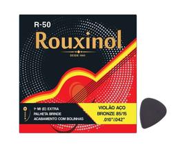 Encordoamento Violão Aço Bronze 0.10"/.042" - Rouxinol