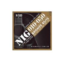 Encordoamento Violão Aço-bronze 85/15 Nig 010"- 050" - 1ª Corda (mí) Extra N500 F108 Encordoamento Violão Aço-bronze 85/15 Nig 010"- 050" - 1ª Corda (mí) Extra N500 F108